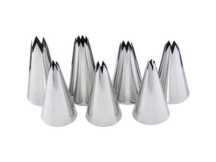Špička zdobící zubatá sada 7ks  CZ