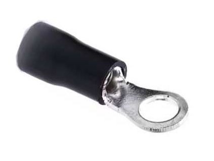 Oko kabelové 4,3mm černé (RV 3,5-4)