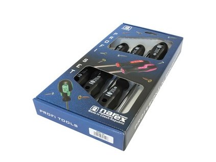 Sada šroubováků 6 dílná(4x plochý, 2x kříž PH) Profi line- Narex Bystřice 864700