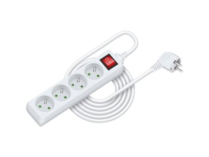 Prodlužovací přívod RPC 26, 5 m, 4 zásuvky, 3 x 1,0 mm² WS RETLUX