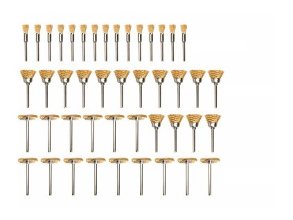 Kartáče pomosazené, sada 45ks EXTOL PREMIUM