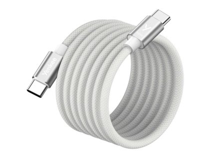 Nabíjecí a datový USB-C kabel YCU MAGNETIC 02 WH 100 W - YENKEE