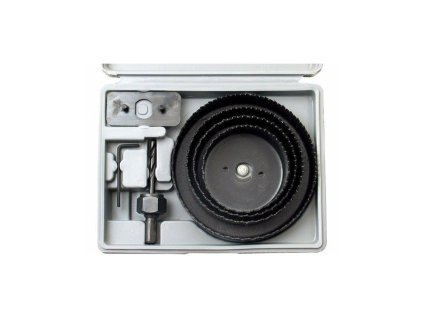 Vrtáky vykružovací korunkové, max. hloubka 25 mm, sada 8 ks - EXTOL CRAFT EX1807