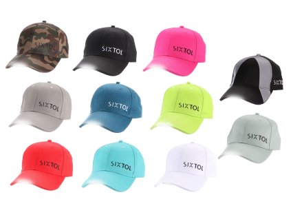 Kšiltovky s LED světlem 25 lm, nabíjeci USB, univerzální velikost - SIXTOL B-CAP