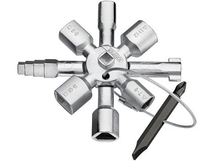 KNIPEX TwinKey  ® Klíč pro běžné skříně a systémy zavírání 92 mm  - 001101