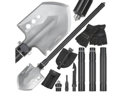 Lopatka skládací taktická, multifunkční, Black Survival Series - GEKO