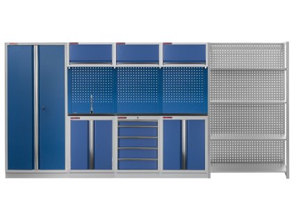 Sestava PROFI BLUE dílenského nábytku 4155 x 495 x 2000 mm - MTGS1300NE