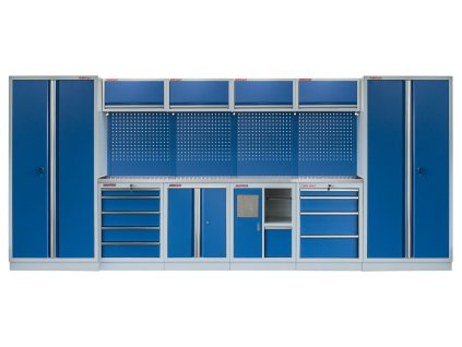 Kvalitní PROFI BLUE dílenský nábytek - 4535 x 2000 x 495 mm - MTGS1301AN