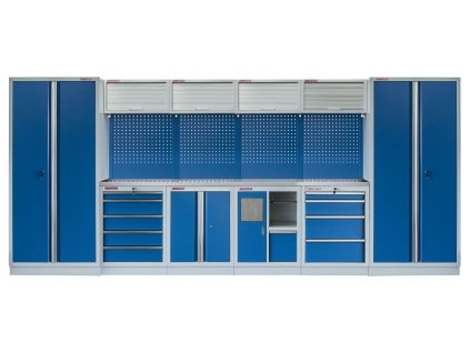 Kvalitní PROFI BLUEdílenský nábytek - 4535 x 2000 x 495 mm - MTGS1301AQ