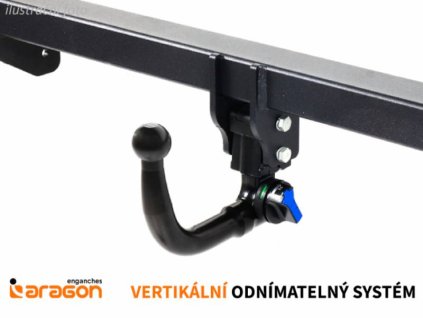 Tažné zařízení Audi Q3 SUV 2015-2018, vertikální, Aragon