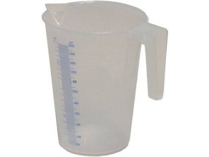 Průhledná polypropylénová odměrná nádobka 2 l