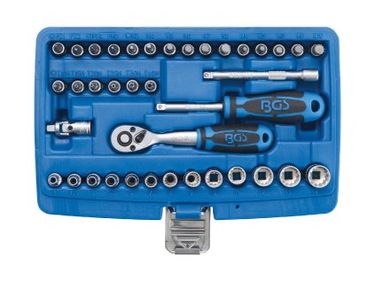 Gola sada 1/4", metrická i palcová, 39 dílů - BGS 2151