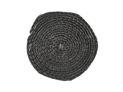 Šnůra sporáková plochá 12mm, 2,5m, grafitová