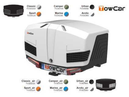 Přepravní box na tažné zařízení TowBox V3