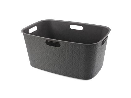 Koš prádelní 59x39x27cm 45L  SOFTEX šedá