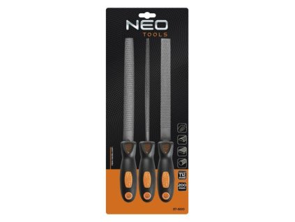 Pilníky  na dřevo, 3ks, 200mm NEO TOOLS