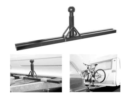 Adaptér pro uchycení nosiče kol na oj přívěsu