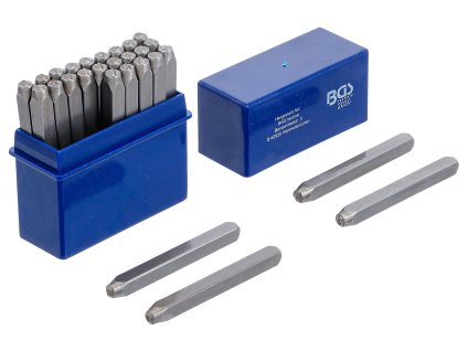 Razící matrice písmen, raznice- sada 27ks (různé velikosti) - BGS