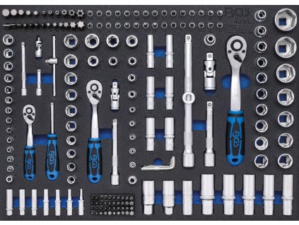 Gola sada v pěnové výplni, 1/2", 3/8", 1/4", 192 ks - B4036