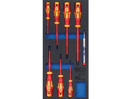 Sada VDE šroubováků v pěnové výplni, 8 ks - B4037