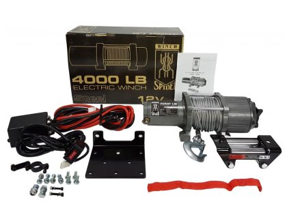 Elektrický lanový naviják 12V 1814kg 4000lbs MAR-POL