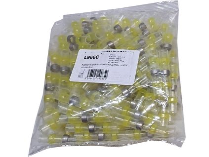 Kabelová spojka s cínem a bužírkou, vnitřní průměr 6mm, balení 100ks