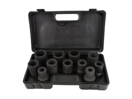 Hlavice nástrčná, rázová 1", sada 11ks, 17-41mm GEKO