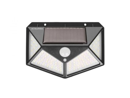 Solární LED lampa 8W se snímačem pohybu a soumraku KELTIN