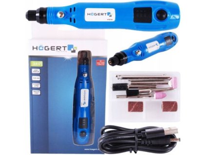 Mini bruska aku 3,6 V 600 mA 11dílů, HOGERT