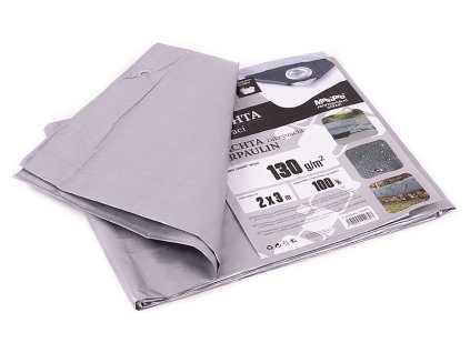 Plachta 130g ŠEDÁ 2x3m