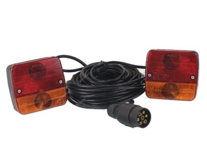 Koncové magneticá světla na přivěsný vozík 7,5m+2,5m