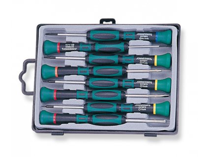 Hodinářské šroubováky, křížové a TORX, sada 8 ks - JONNESWAY D3750T18S