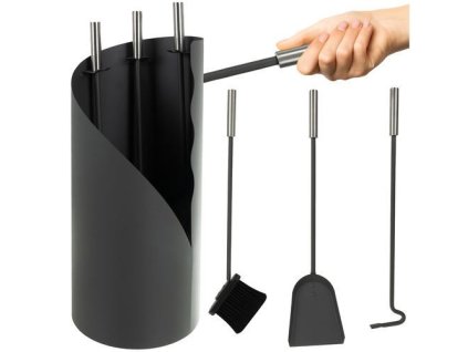 Krbové nářadí 3 díly, černá,  Kaminer