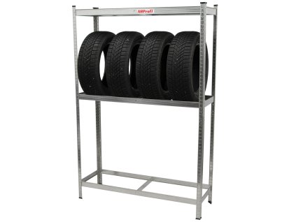 Regál na pneumatiky STANDARD, 3 police, 1200 x 400 x 1800 mm