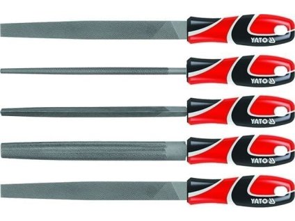 Sada pilníků zámečnických 250 mm 5 ks - YT-6239