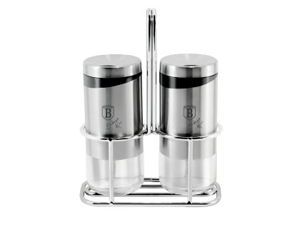 BERLINGERHAUS Solnička a pepřenka ve stojanu nerez BH-1993