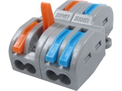 Rychlospojka bezšroubová LT-422 pro kabely 0,5-4mm2