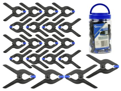 Svěrka pružinová, sada 22ks, 65mm, 95mm GEKO