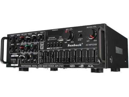 Zesilovač, rádio, bluetooth, přehrávač MP3 Sunbuck AV-MP326BT