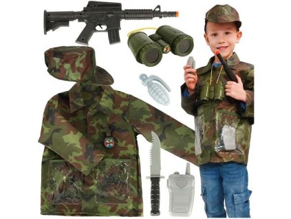 Dětský kostým voják 3-8let