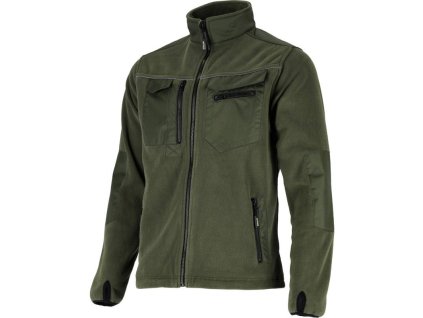 Flísová bunda pánská OXFORD, 4XL olivová STALCO PERFECT S090400020