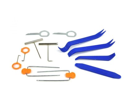 Sada nástrojů pro demontáž autorádií, navigací, čalounění a krytů GEKO