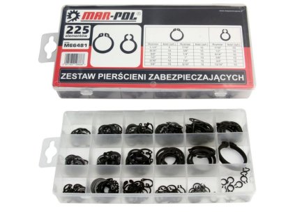 Segerový pojistný kroužek, sada 225ks MAR-POL