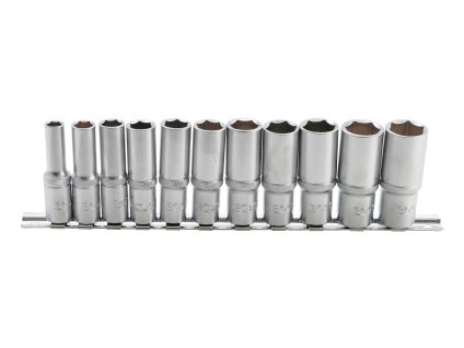 Sada 3/8” hlavic nástrčných 8-19 mm, prodloužené, sada 11 ks  - BGS 2222