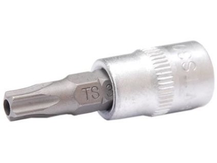 Hlavice zástrčné 1/4" Torx TS, pěticípé s otvorem (různé velikosti) - BGS
