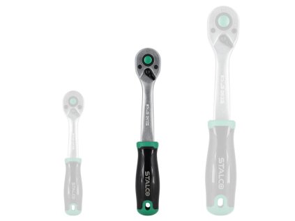 Ráčna zahnutá 3/8” 90T 195mm STALCO S011154238