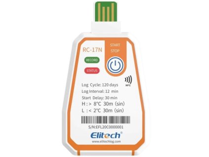 Teploměr Elitech RC-17-N (NFC) - USB Datalogger