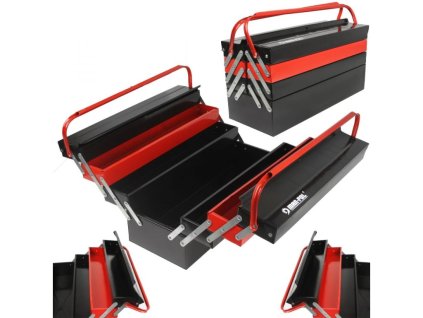 Kovová přepravka na nářadí, s přihrádkami 530×260×200 mm - MAR-POL