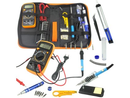 Pájecí sada, hrotová pájka 60 W, multimetr, s příslušenstvím MAR-POL