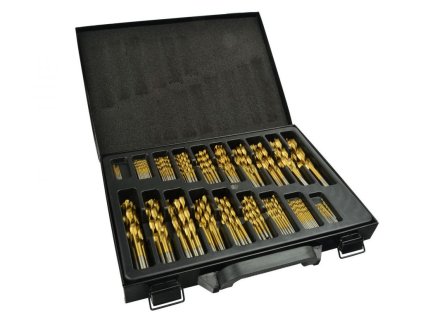 Sada titanových vrtáků do železa HSS 170ks GEKO